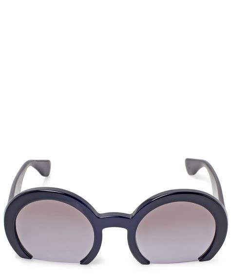 miu miu half frame sunglasses